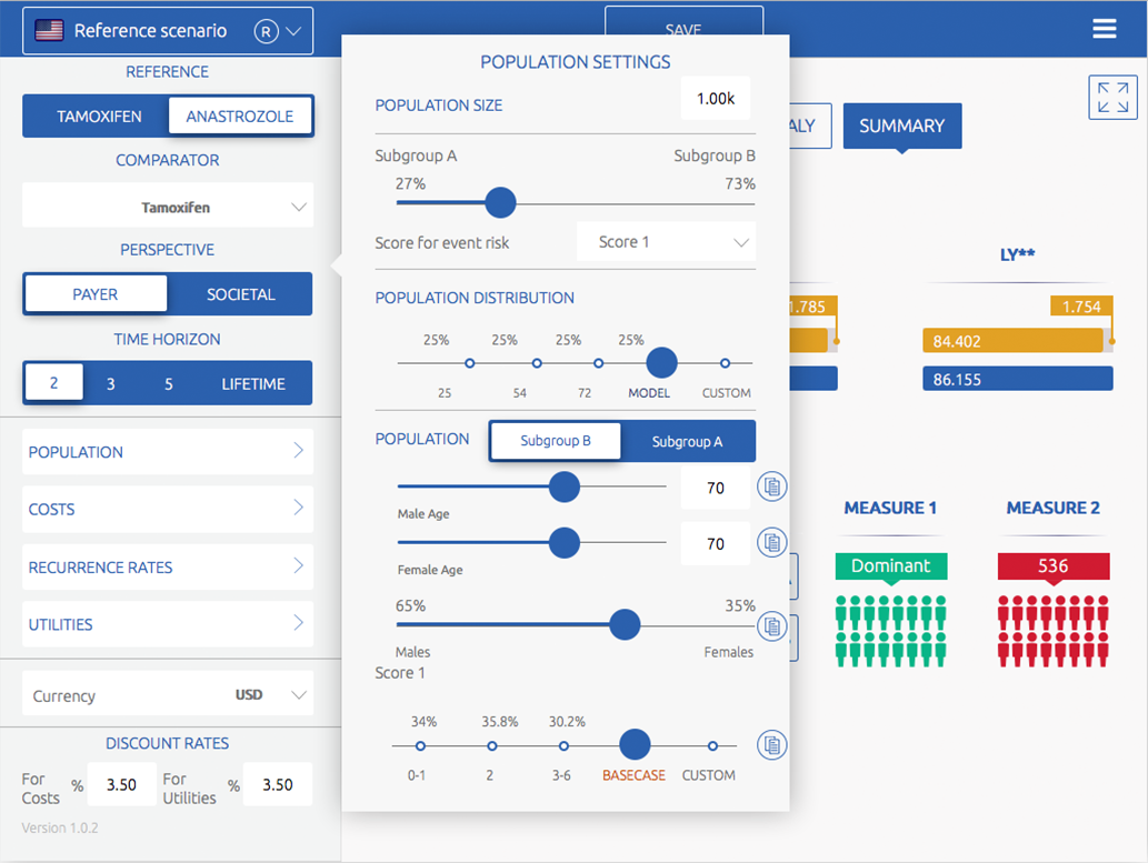 iPad web app with real-time simulations