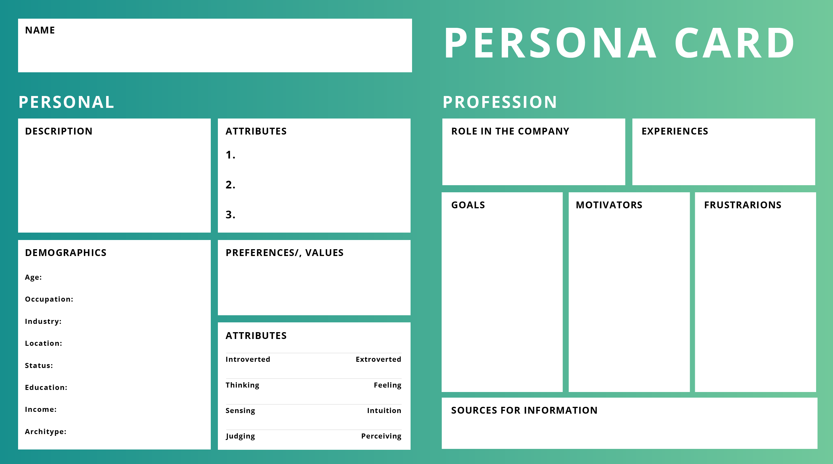 persona card